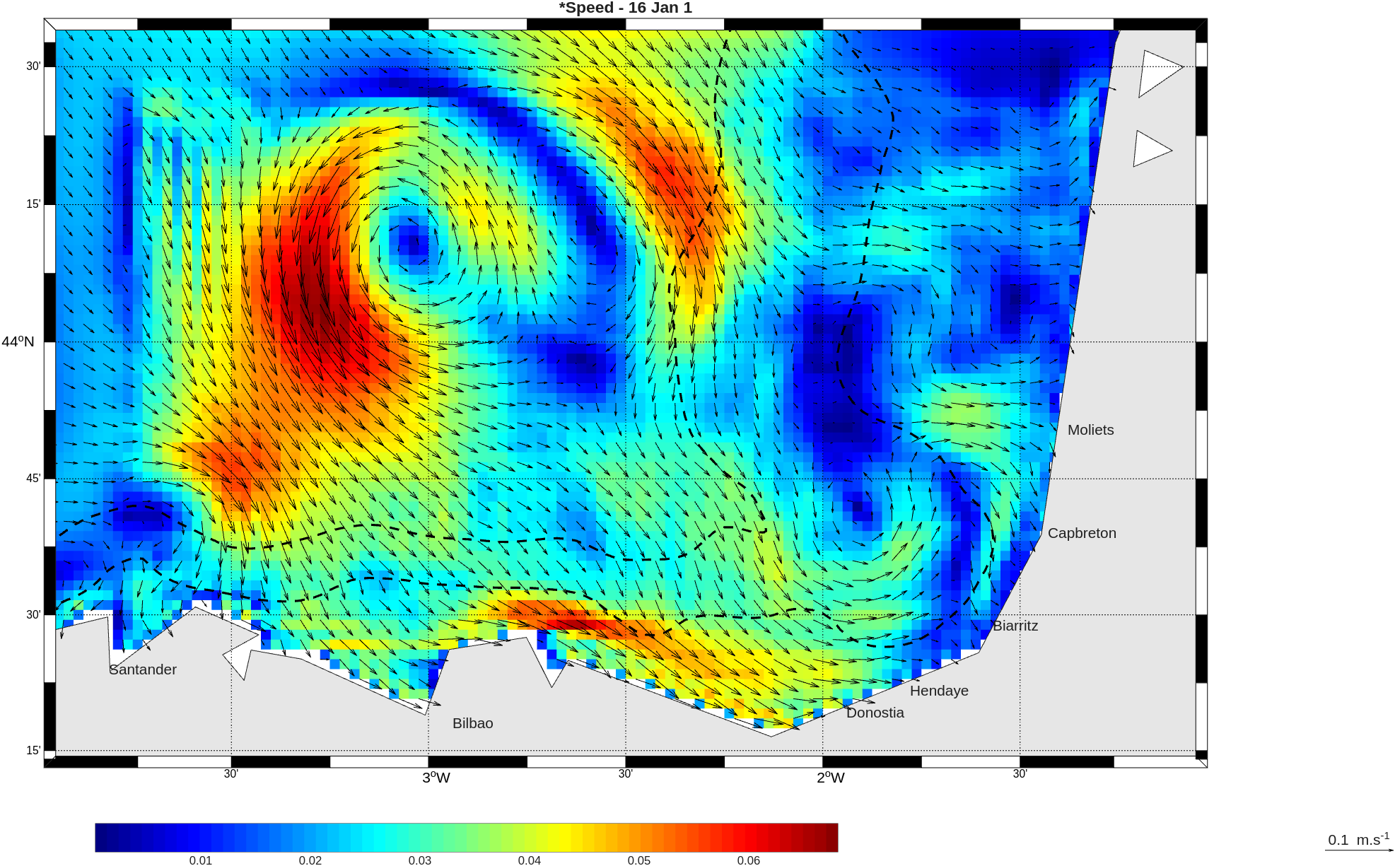 Circulation de surface en hiver