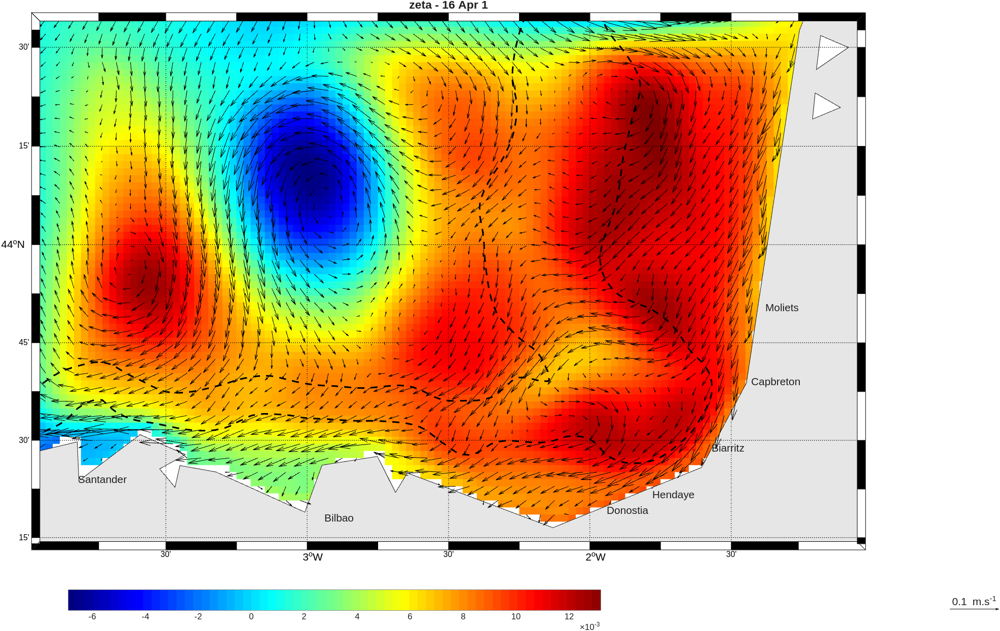Carte de zeta au printemps
